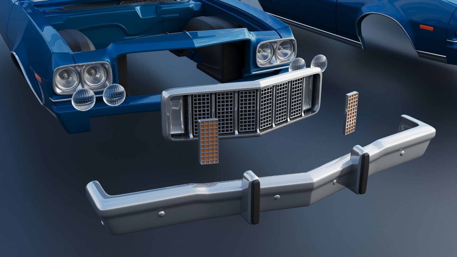 Gran Torino 1974 3D print model_21