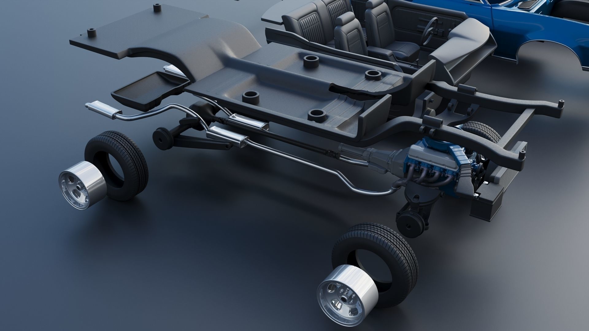 Gran Torino 1974 3D print model_26