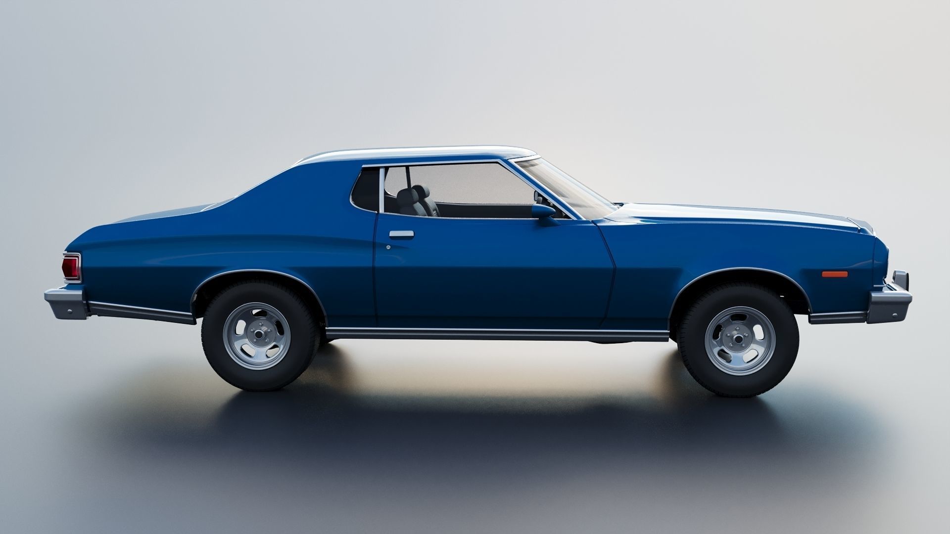 Gran Torino 1974 3D print model_8