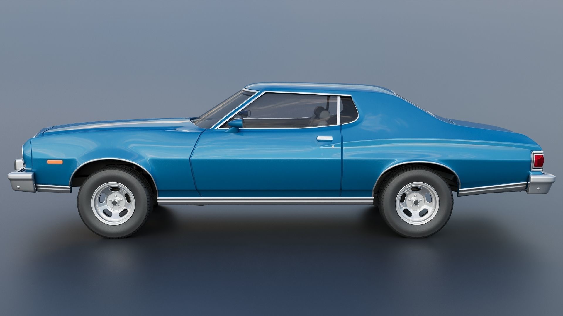 Gran Torino 1974 3D print model_3
