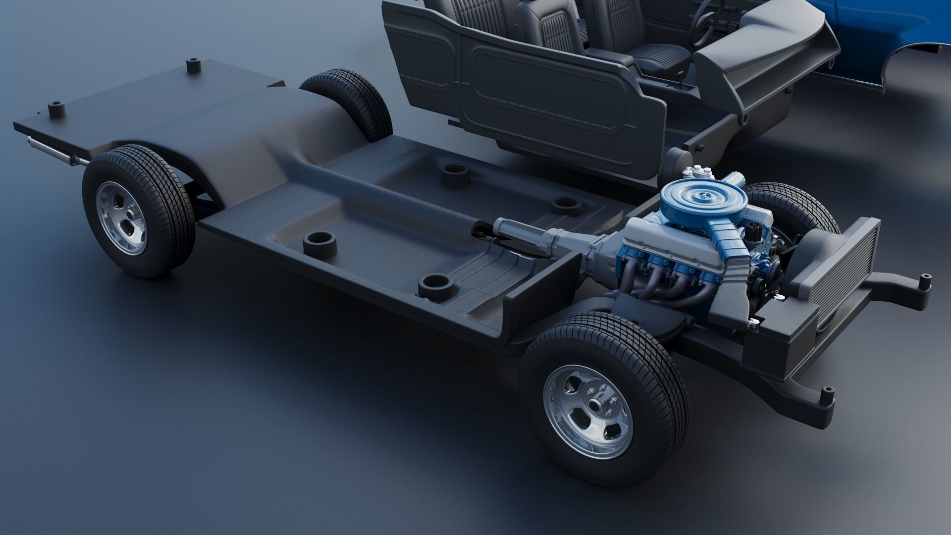 Gran Torino 1974 3D print model_25