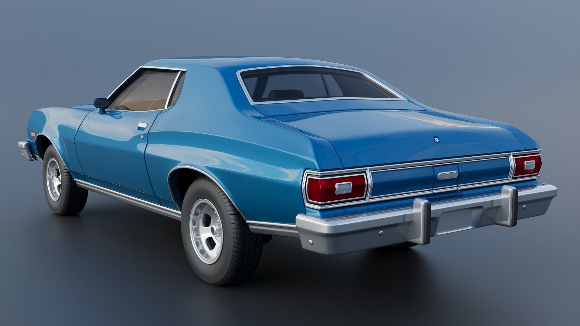 Gran Torino 1974 3D print model_4