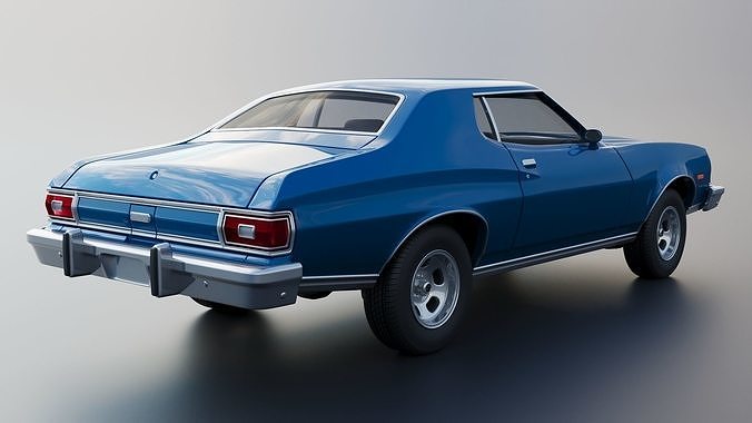 Gran Torino 1974 3D print model 7