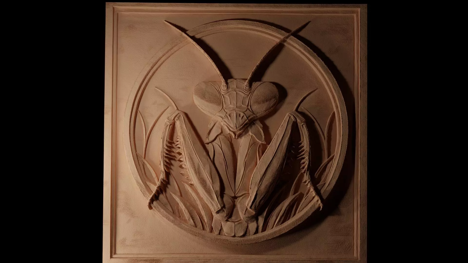 Mantis CNC 3d Print High Relief Sand Casting 3D print model_0