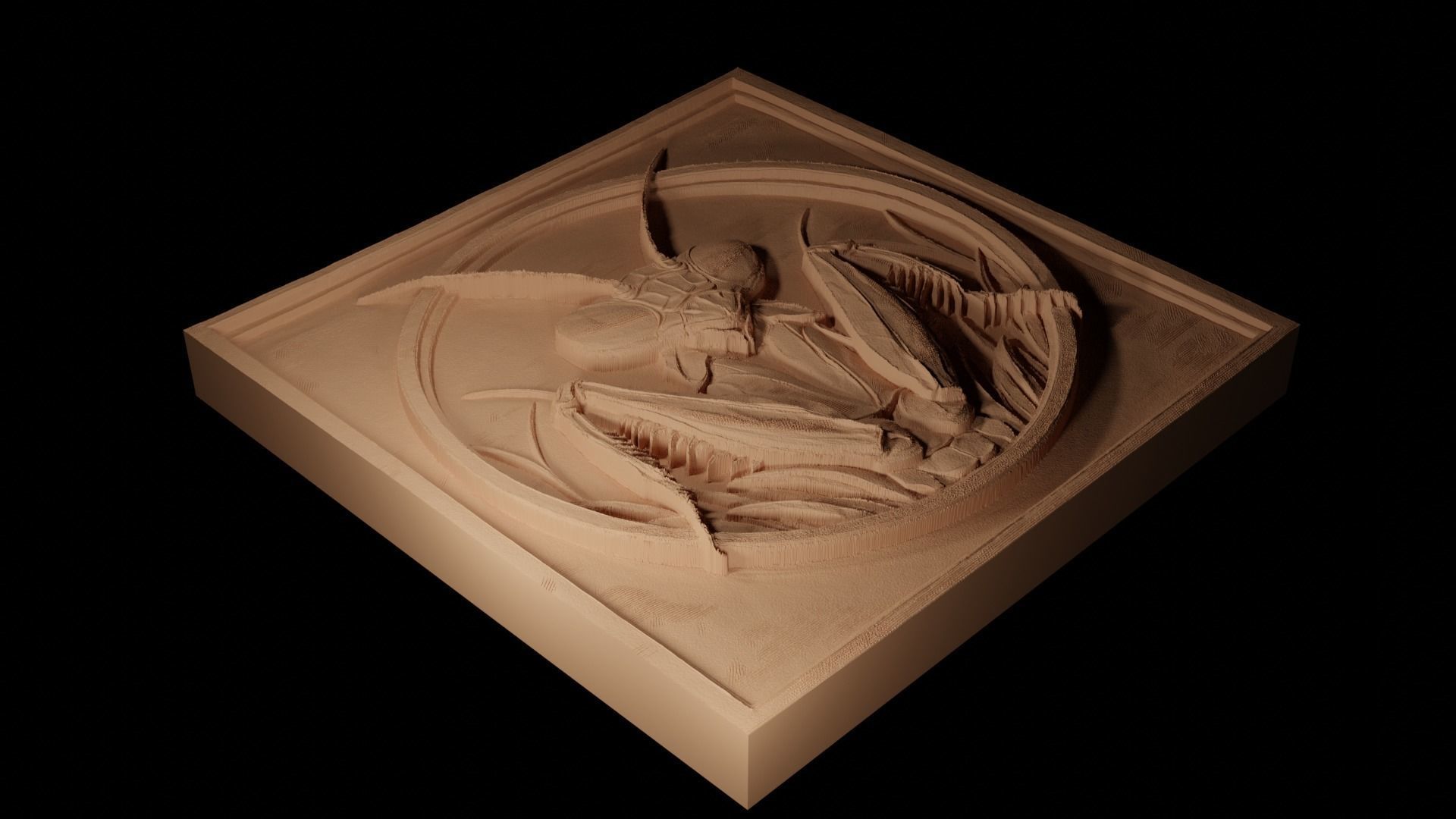 Mantis CNC 3d Print High Relief Sand Casting 3D print model_2