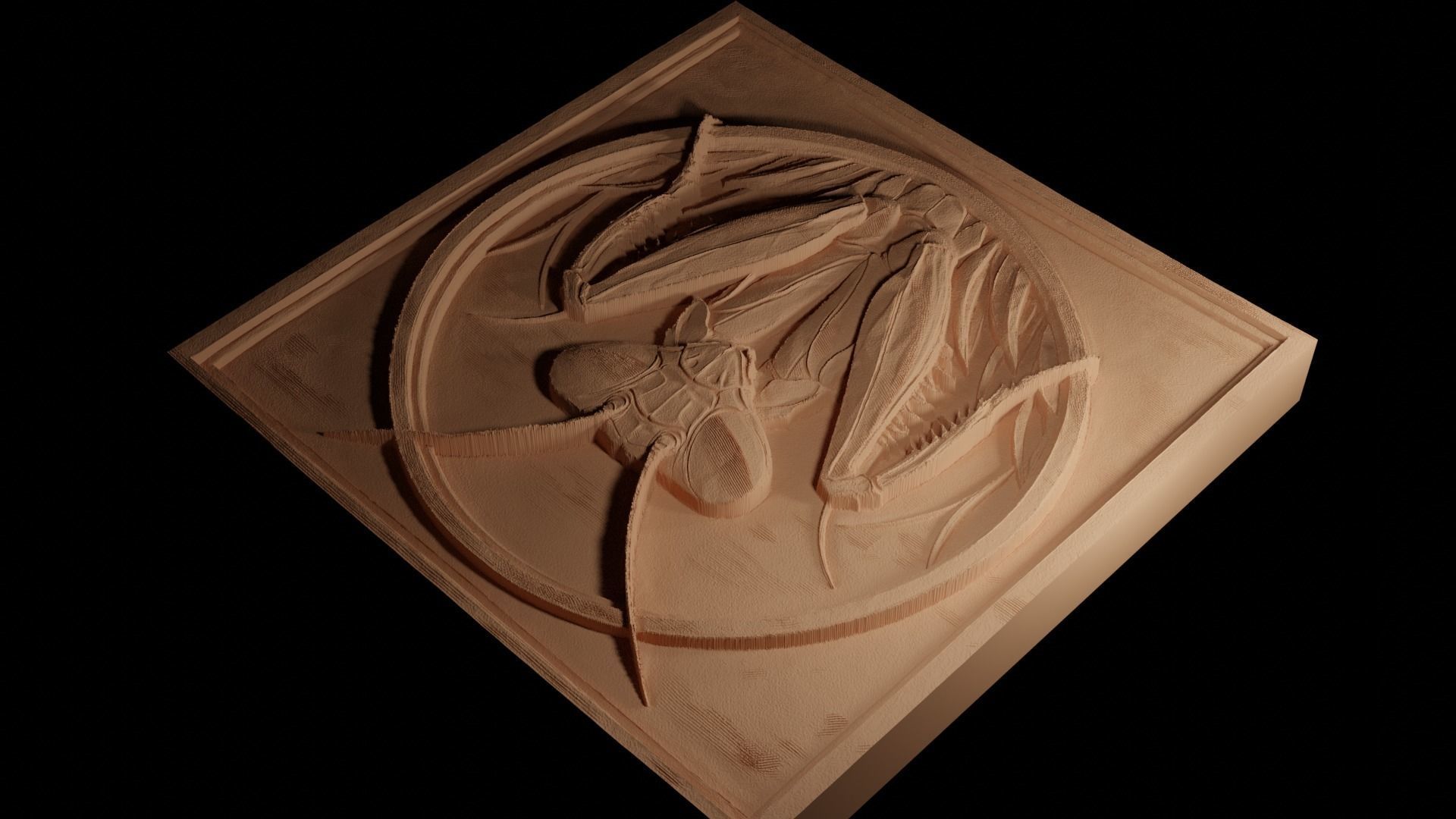 Mantis CNC 3d Print High Relief Sand Casting 3D print model_4