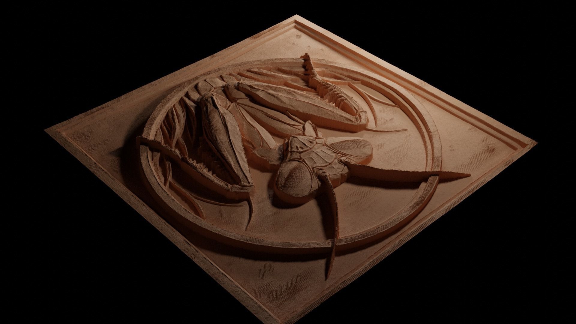 Mantis CNC 3d Print High Relief Sand Casting 3D print model_3