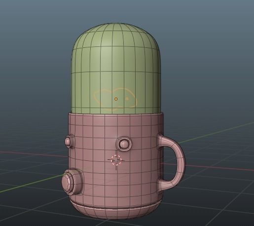 DrStone Anime Manga Pretrification Device Capsule MEDUSA 3D model_5