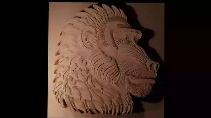 Mandrill CNC 3d Print High Relief Sand Casting