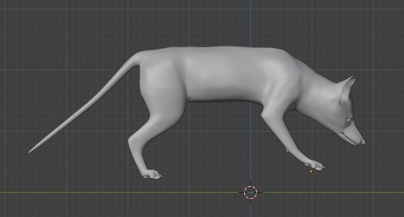 fox model  3D print model_1