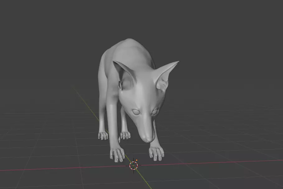 fox model  3D print model_0