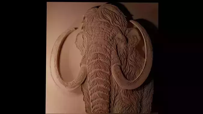 Mammoth CNC 3d Print High Relief Sand Casting