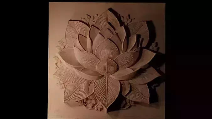 Lotus CNC 3d Print High Relief Sand Casting