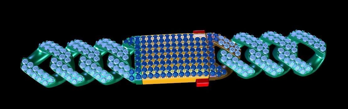 Cuban Chain Bracelet 13 3D print model_2