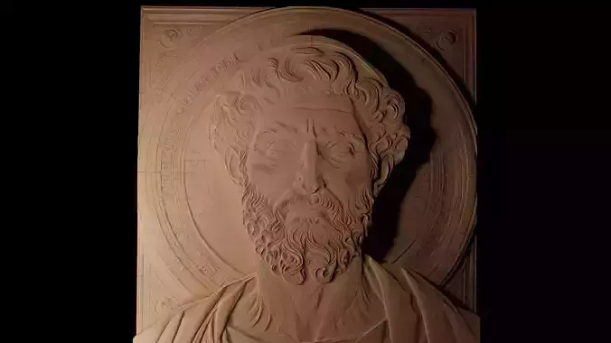 Leonardo da Vinci CNC 3d Print High Relief Sand Casting