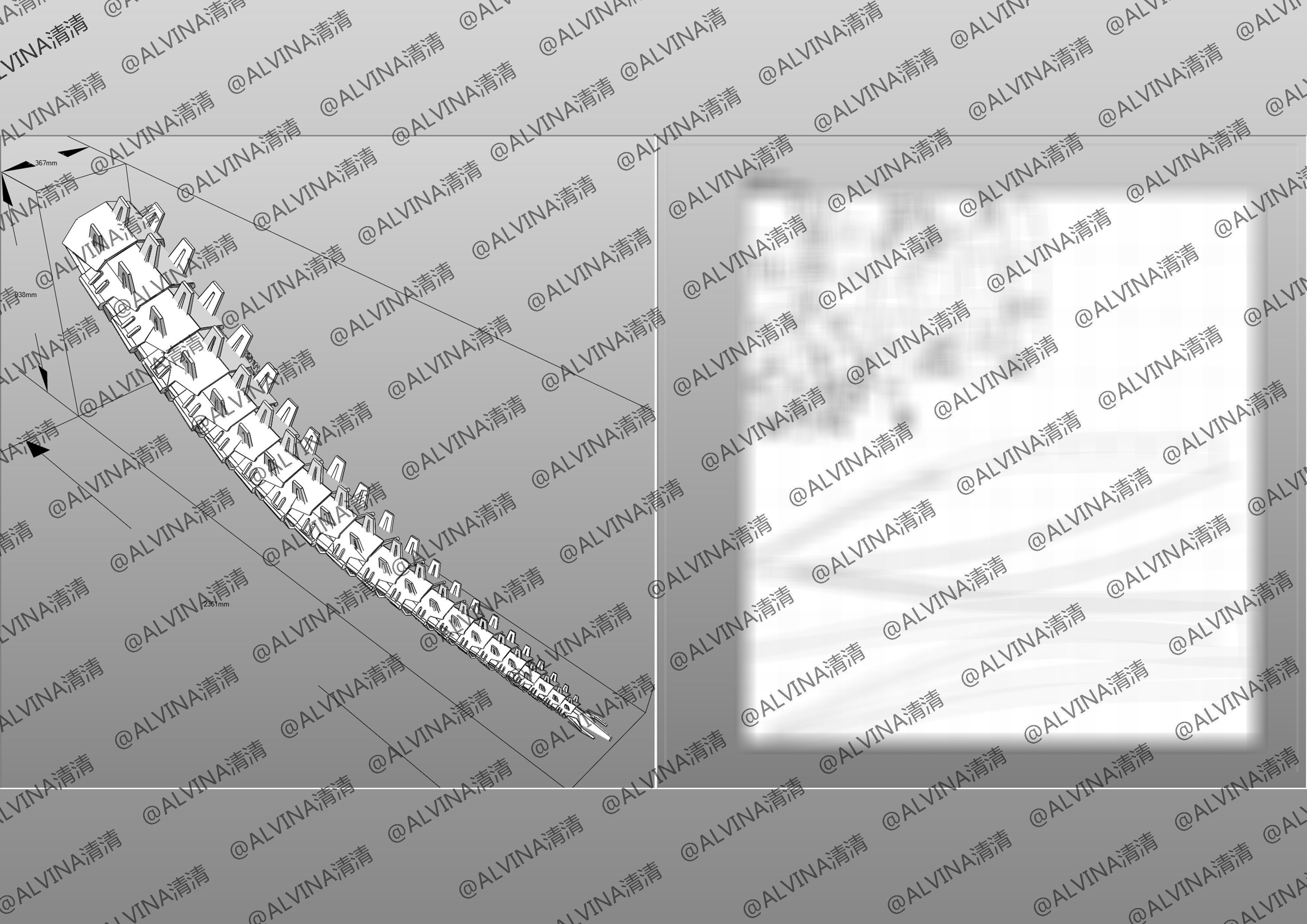 MFS-3 Mecha Godzilla Armor - DIY Cosplay Pepakura Foam Template 3D model_33