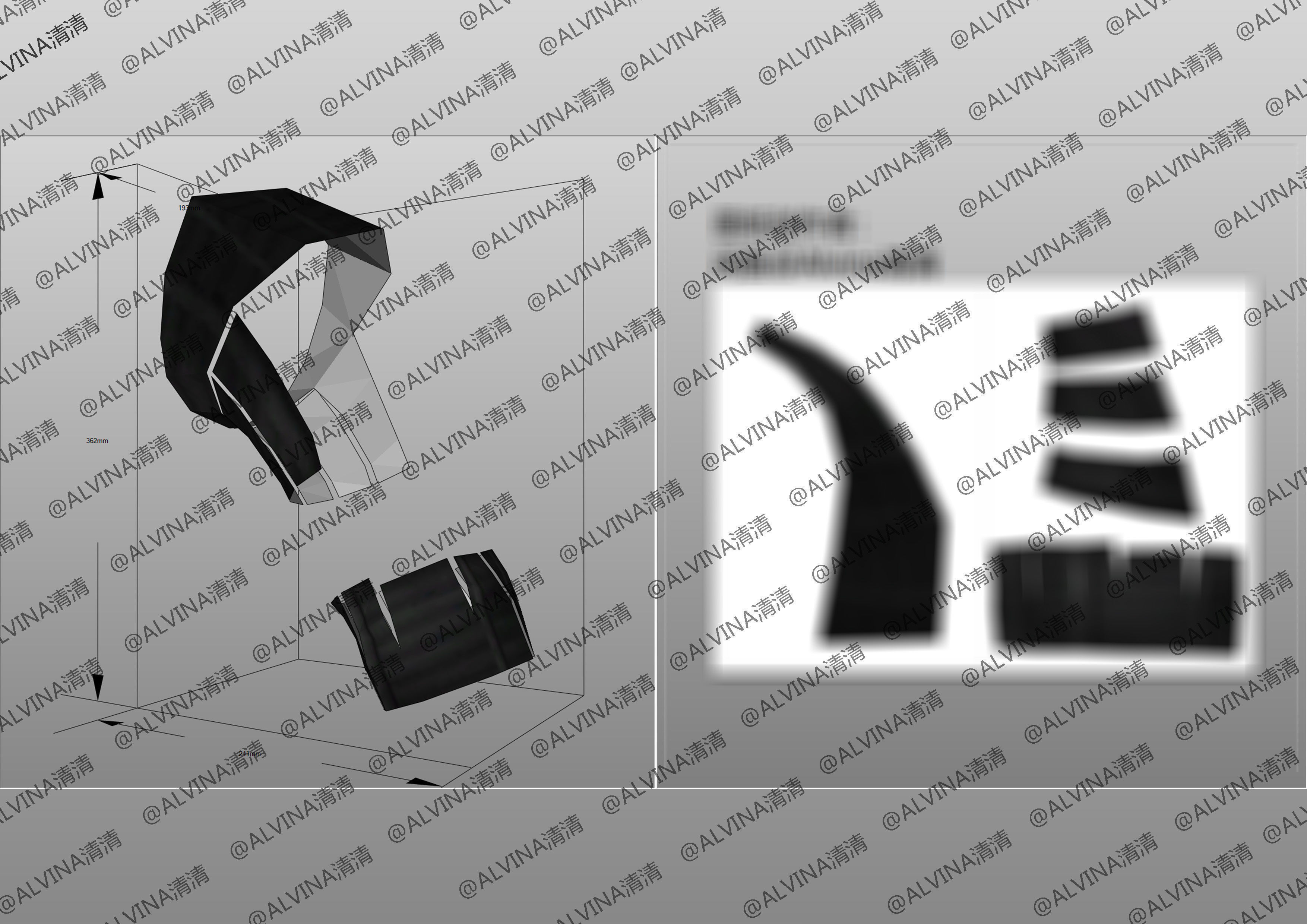 MFS-3 Mecha Godzilla Armor - DIY Cosplay Pepakura Foam Template 3D model_28