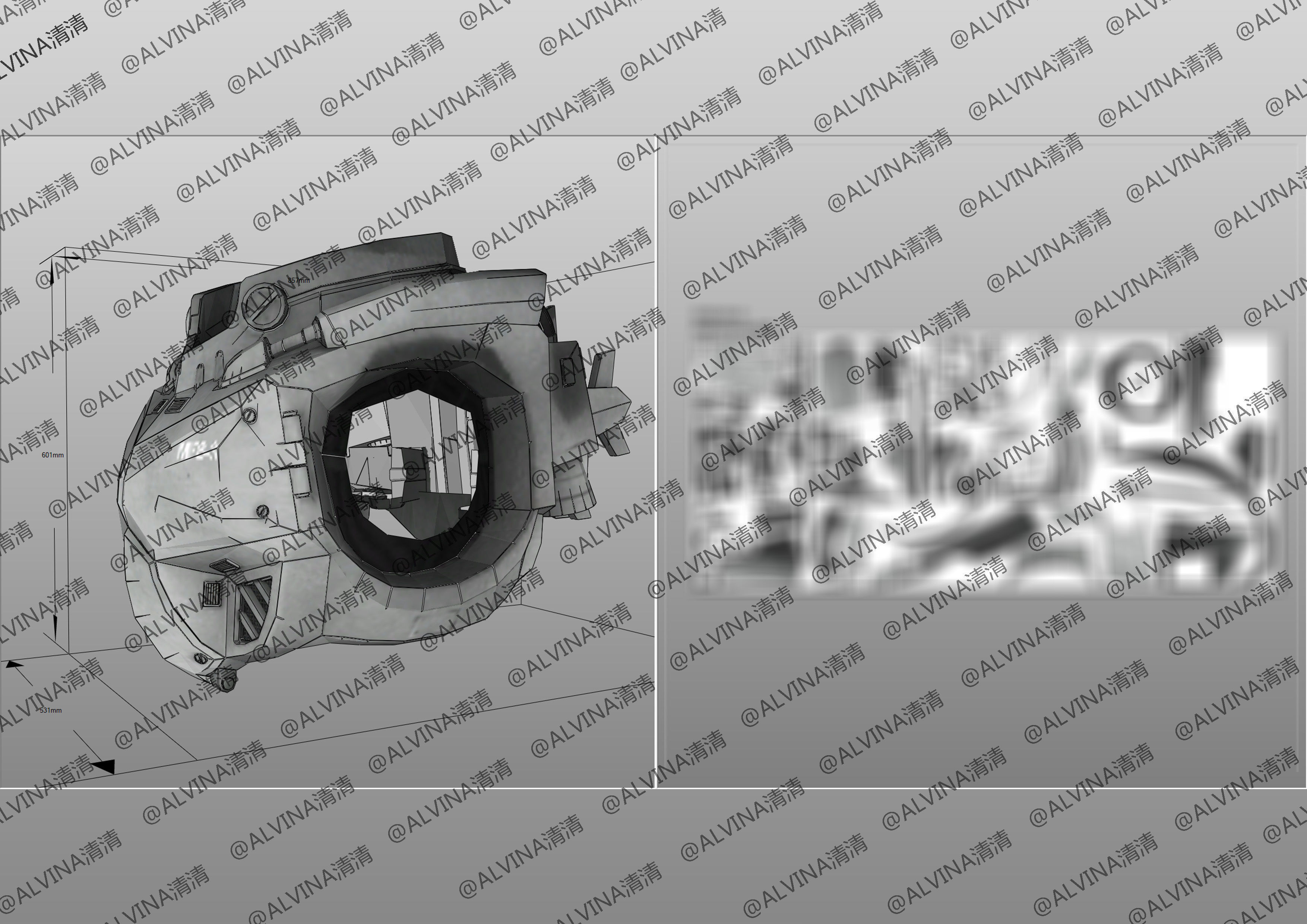 MFS-3 Mecha Godzilla Armor - DIY Cosplay Pepakura Foam Template 3D model_16