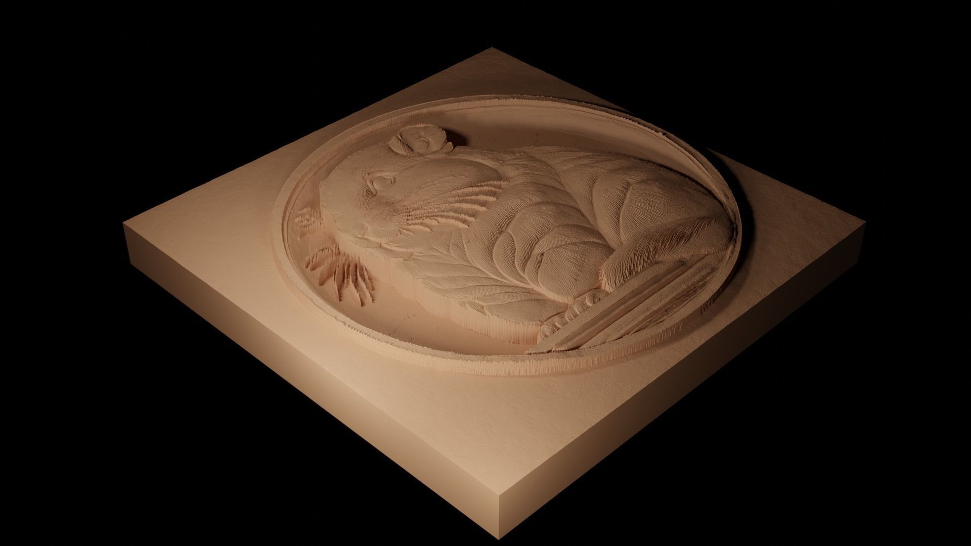 Lemming CNC 3d Print High Relief Sand Casting 3D print model_2