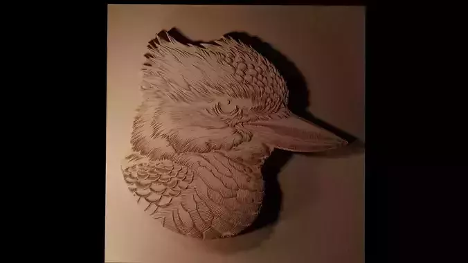 Kookaburra CNC 3d Print High Relief Sand Casting