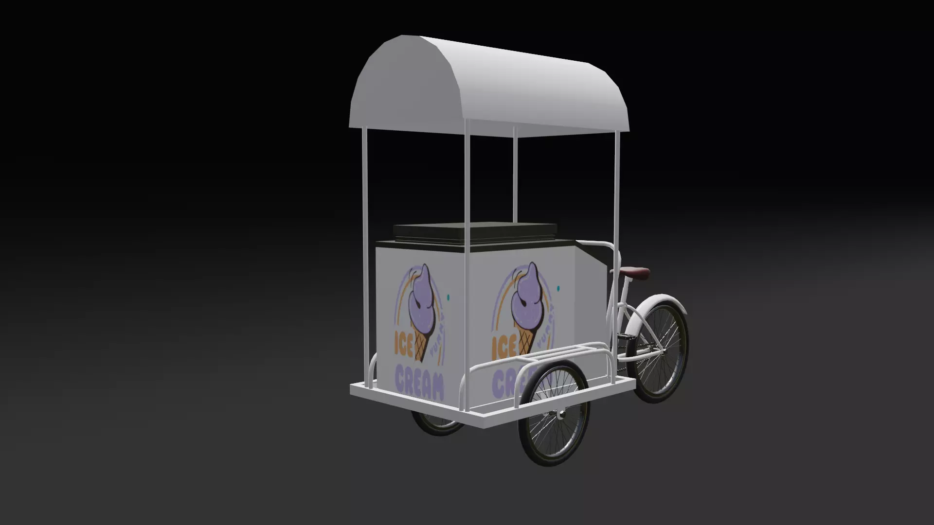 icecream cart 3D model