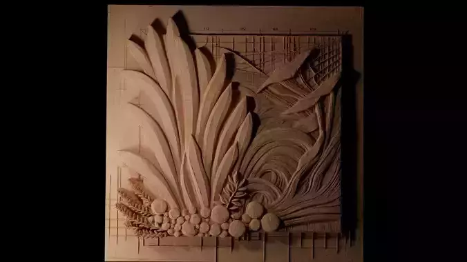 Kelp CNC 3d Print High Relief Sand Casting