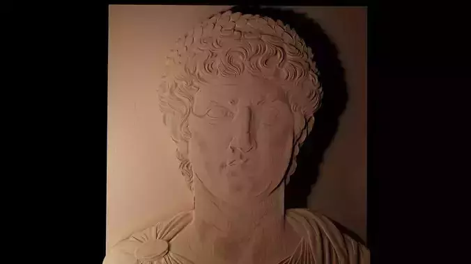 Julius Caesar CNC 3d Print High Relief Sand Casting 3D print model