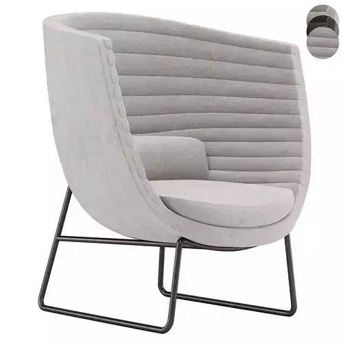 cleo metal soft armchair 3D model