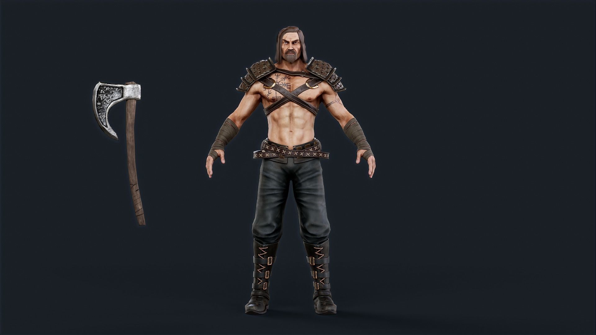 VIKING1 Low-poly 3D model_15