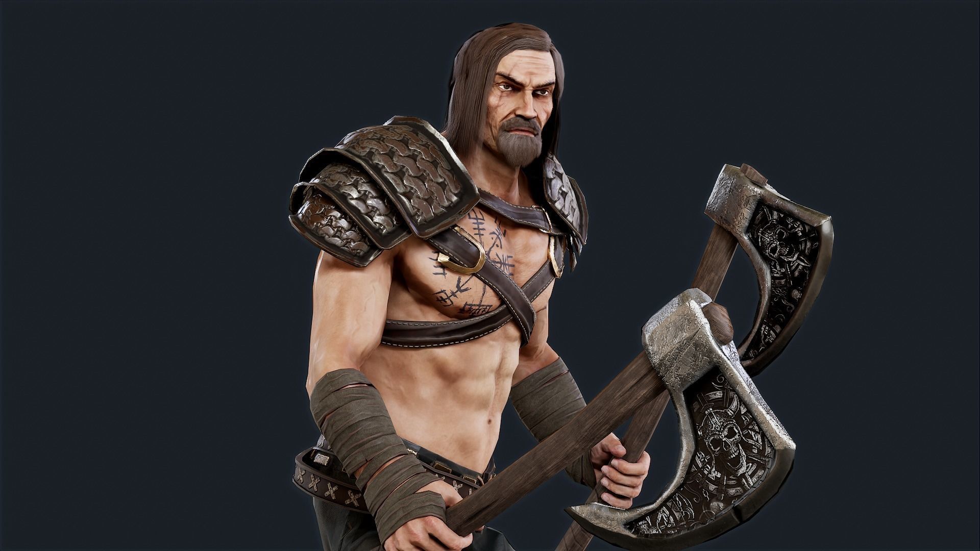 VIKING1 Low-poly 3D model_5