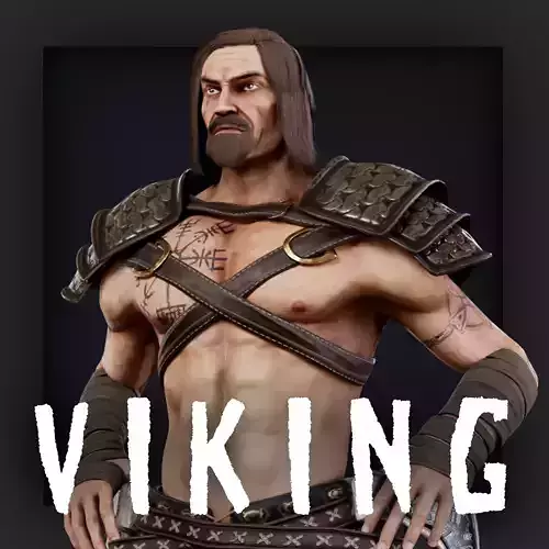 VIKING1 Low-poly 3D model