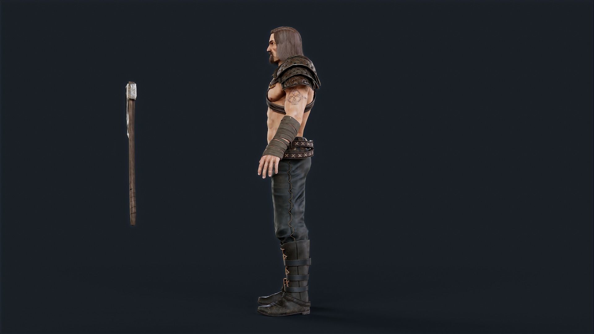 VIKING1 Low-poly 3D model_12