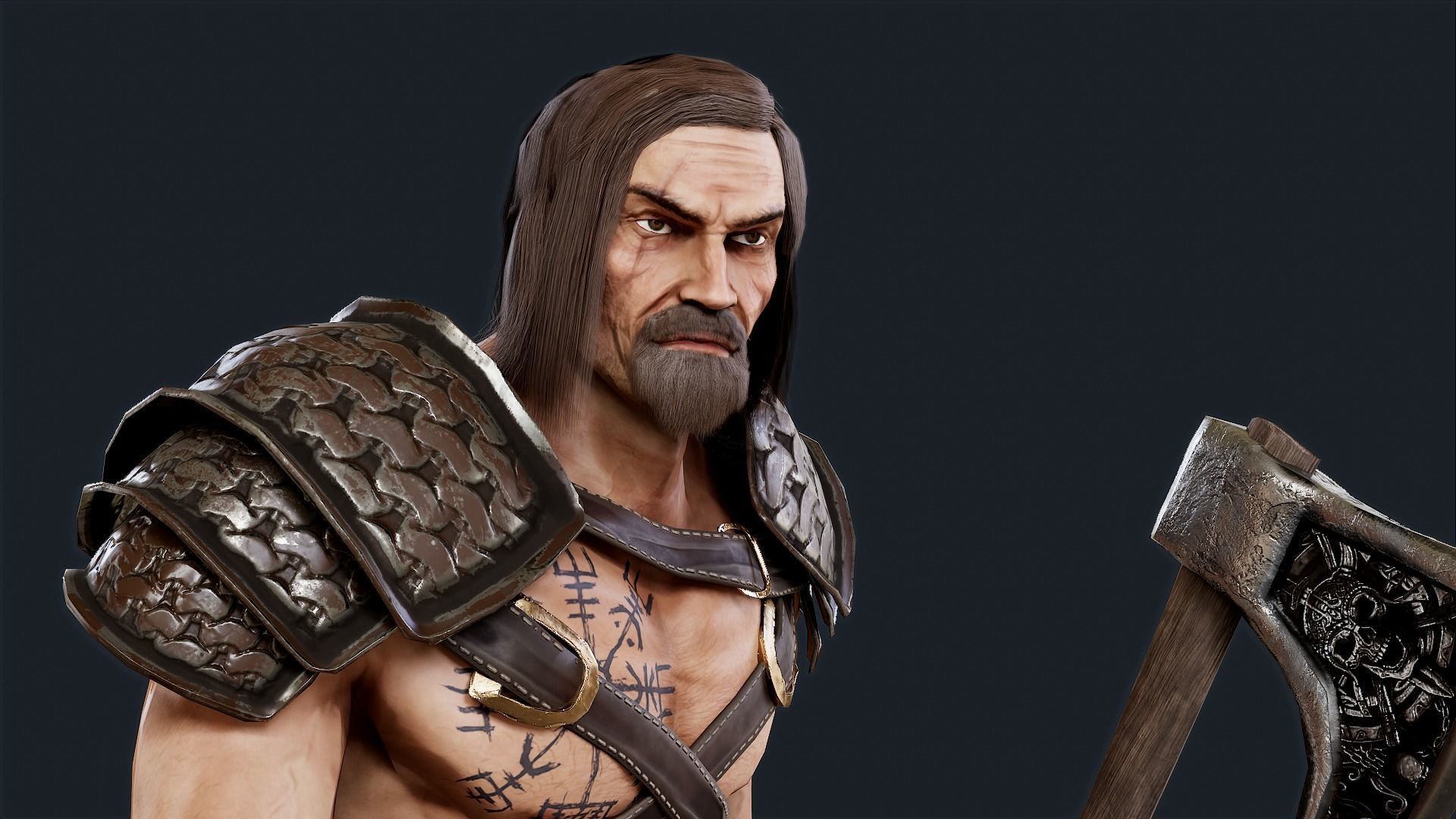 VIKING1 Low-poly 3D model_6