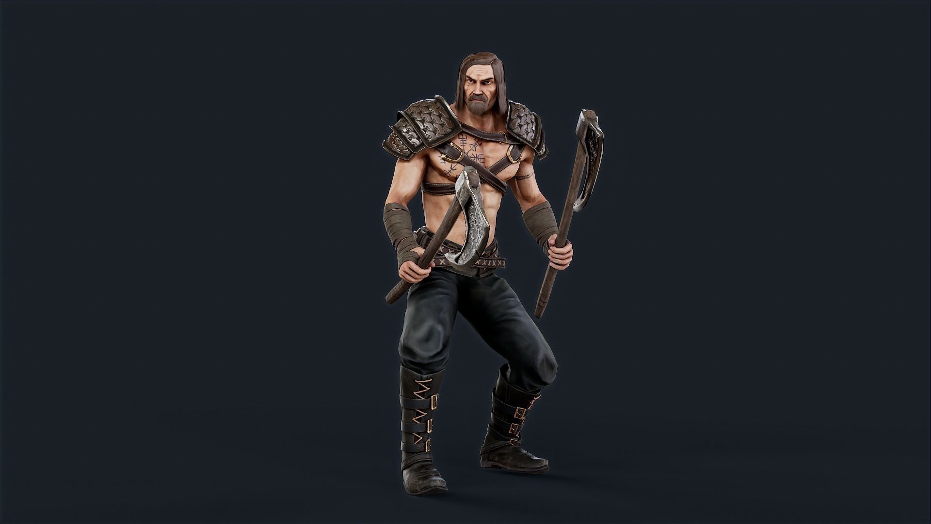 VIKING1 Low-poly 3D model_9