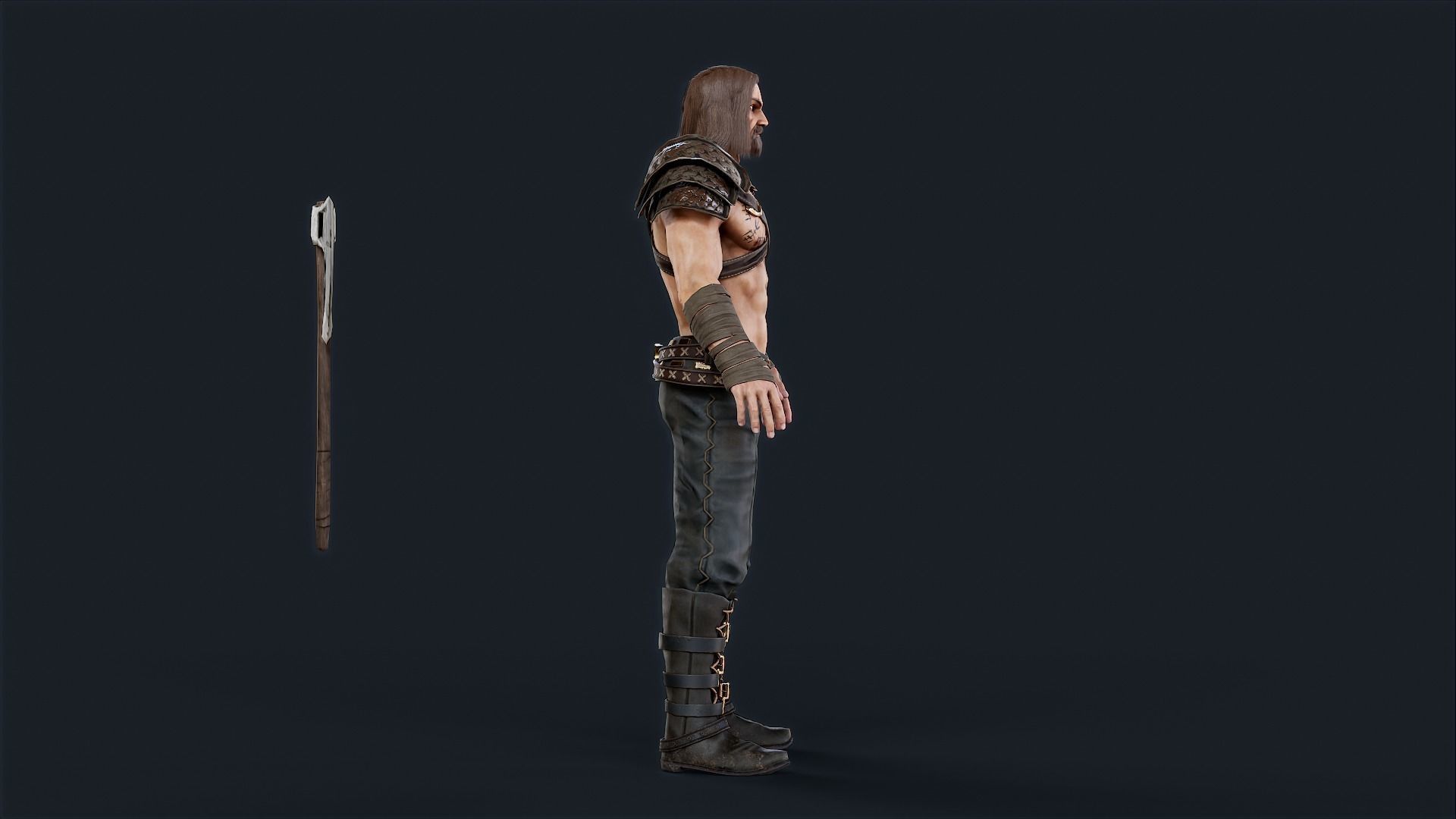 VIKING1 Low-poly 3D model_13