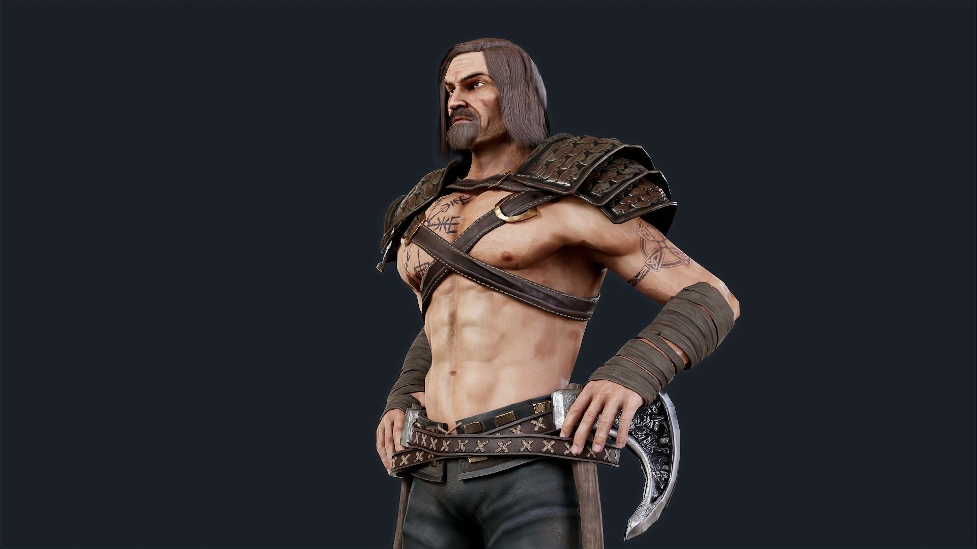 VIKING1 Low-poly 3D model_4