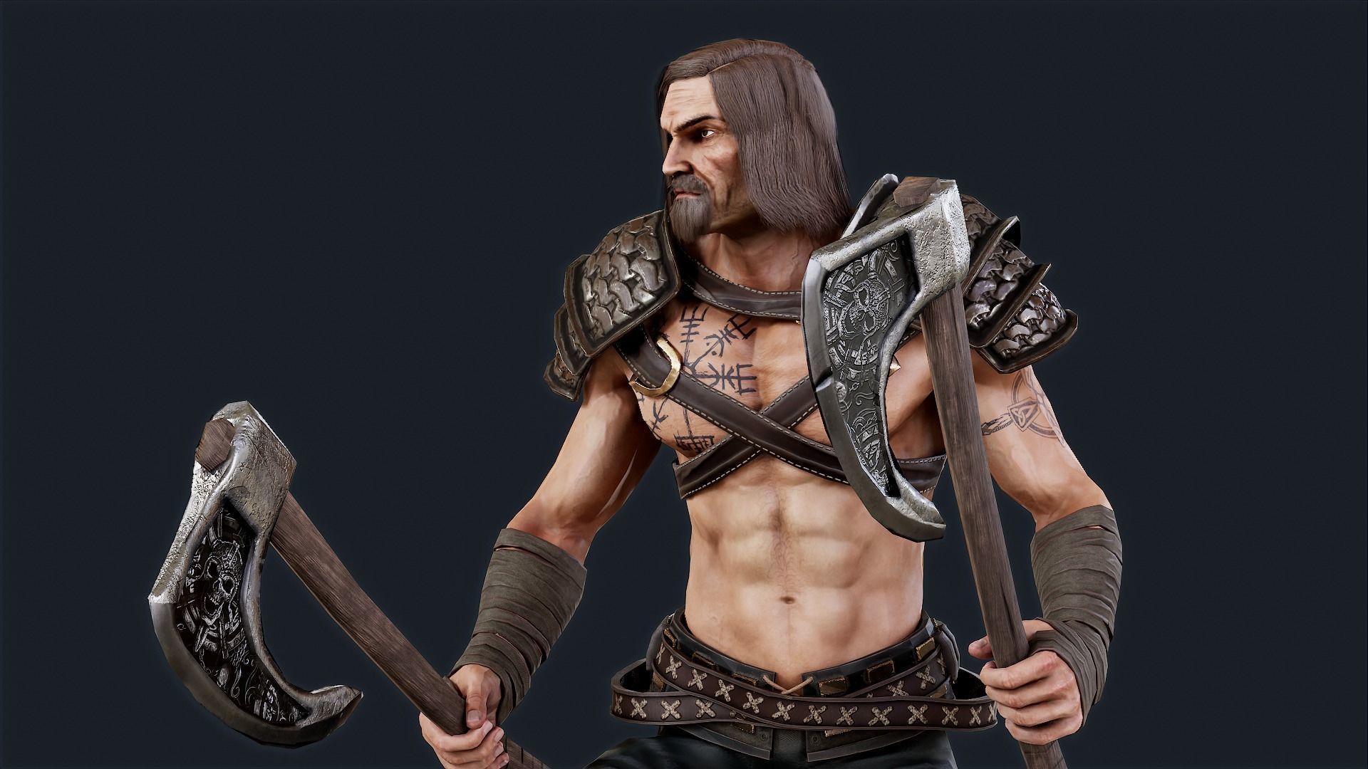 VIKING1 Low-poly 3D model_3