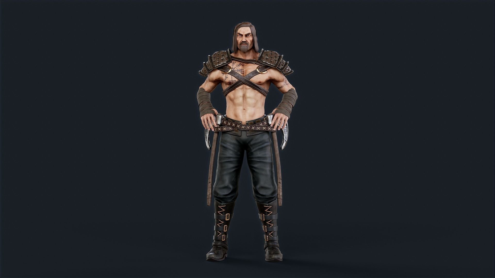 VIKING1 Low-poly 3D model_8