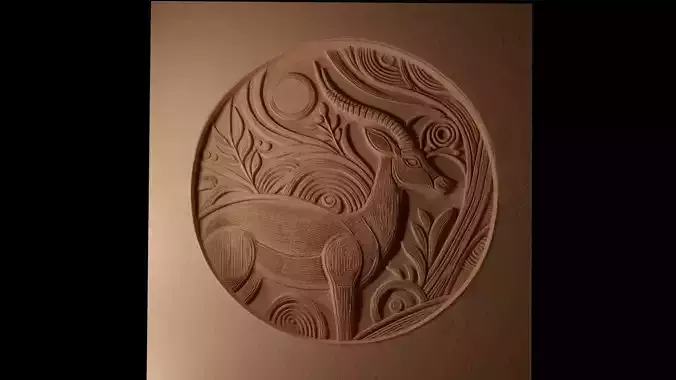 Impala CNC 3d Print High Relief Sand Casting