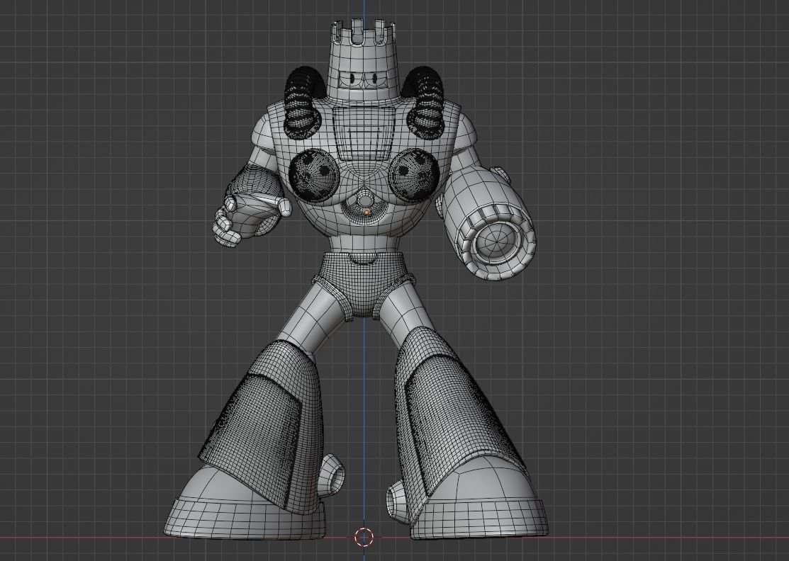 Burstman - Megaman 3D model_9