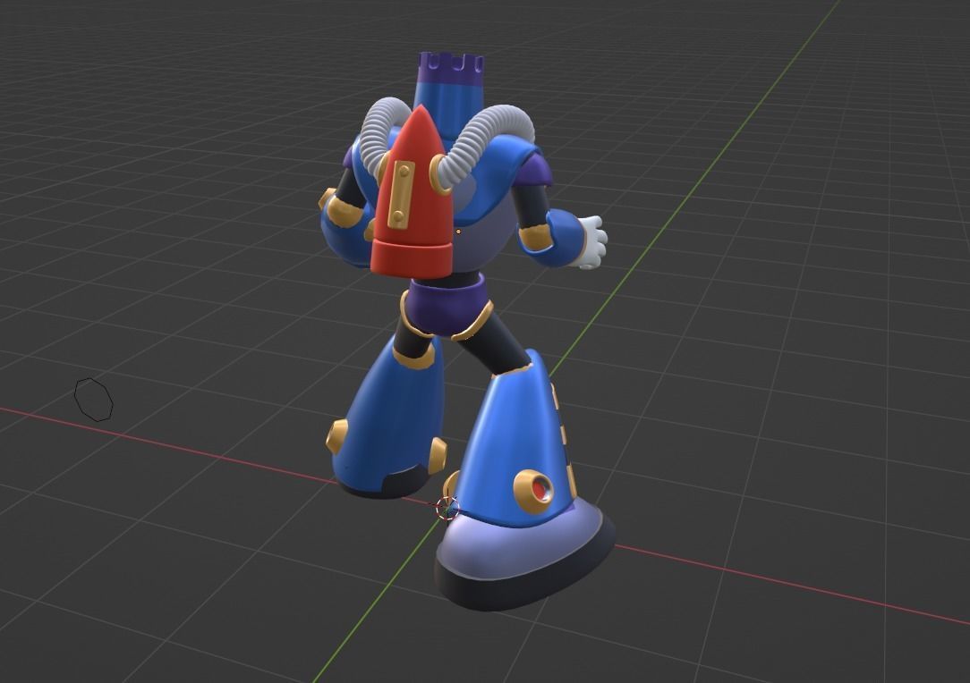 Burstman - Megaman 3D model_7