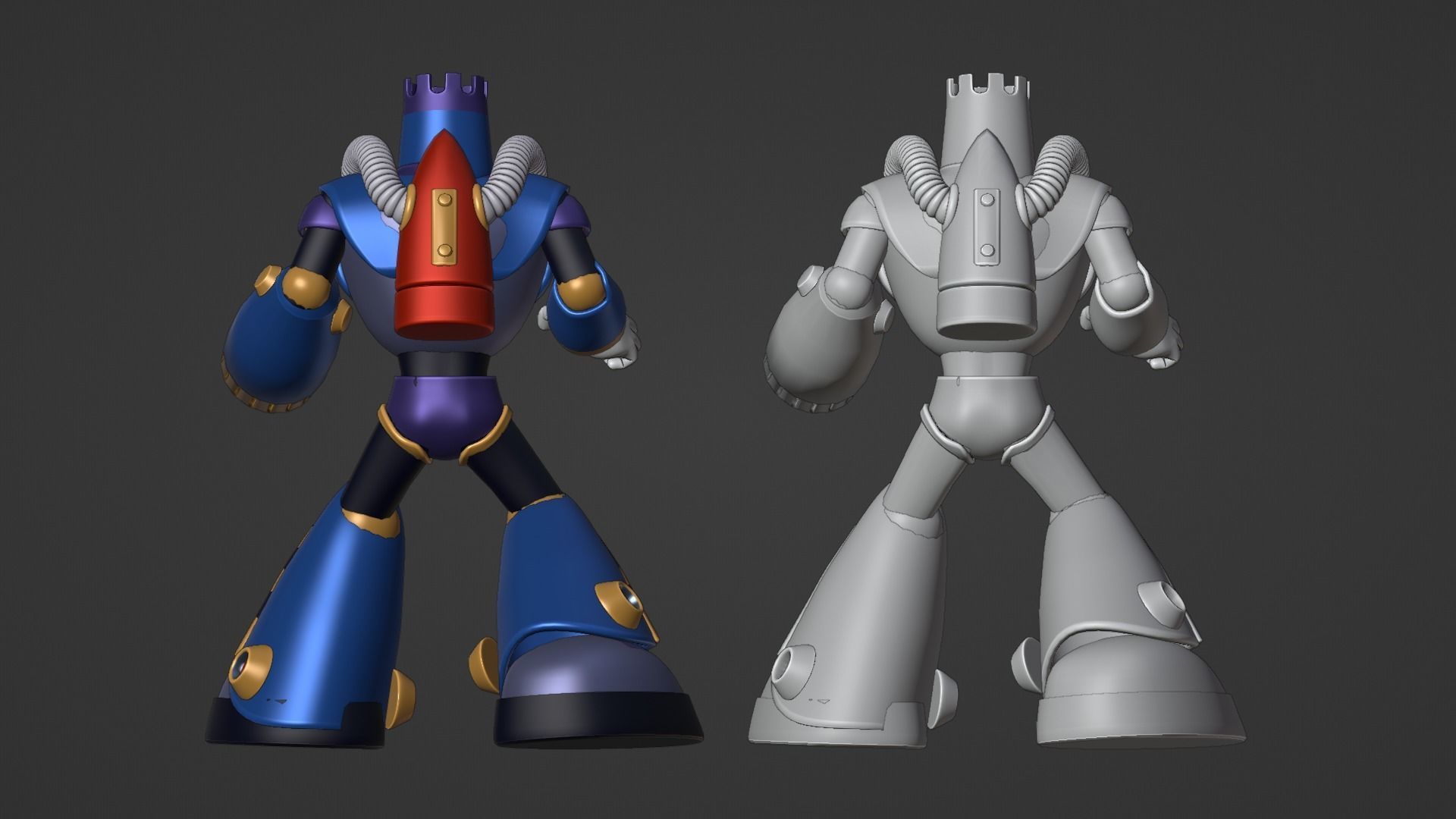 Burstman - Megaman 3D model_19
