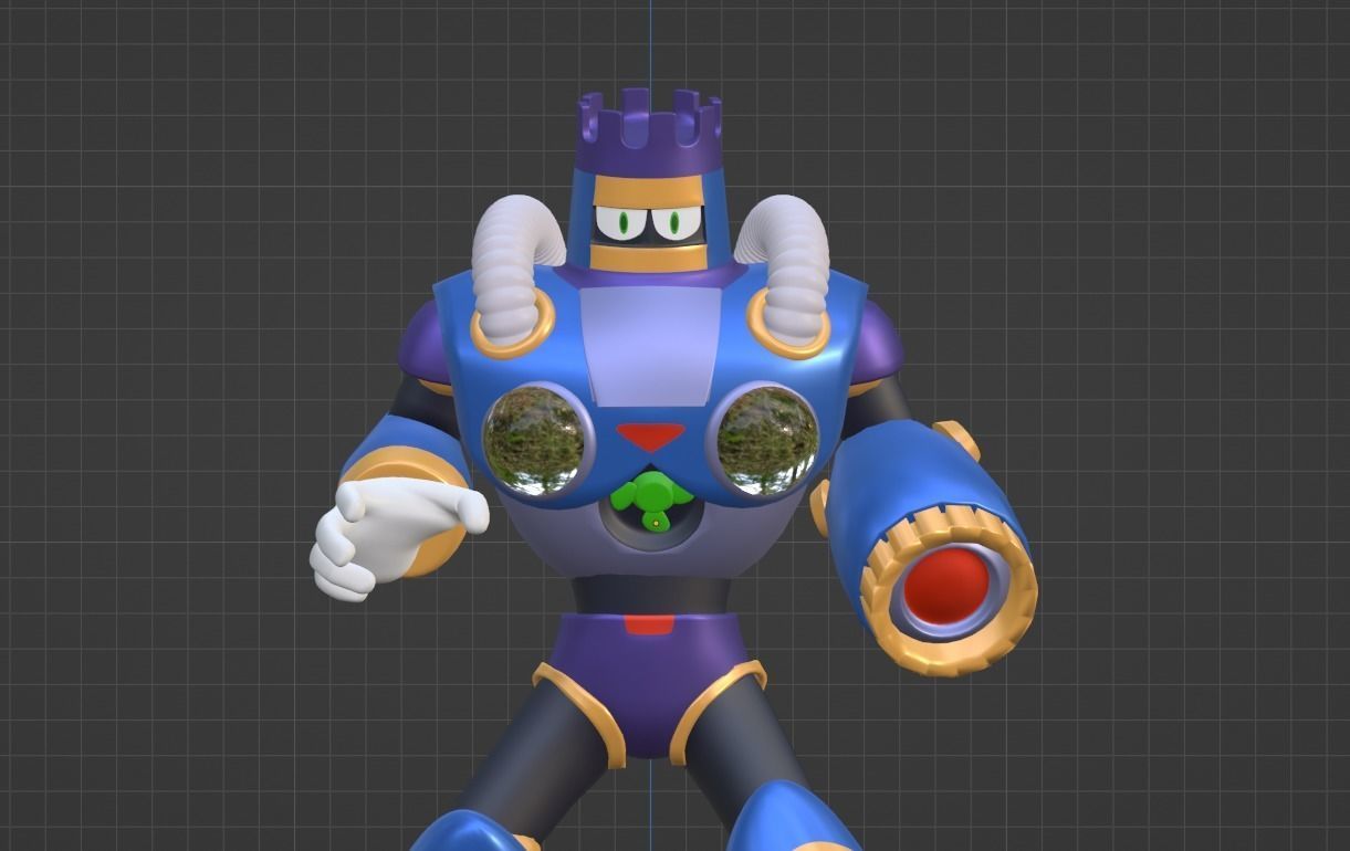 Burstman - Megaman 3D model_8