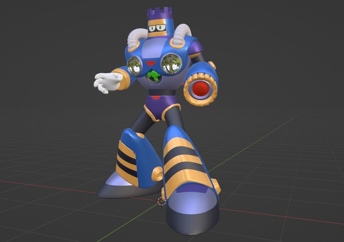 Burstman - Megaman 3D model_5