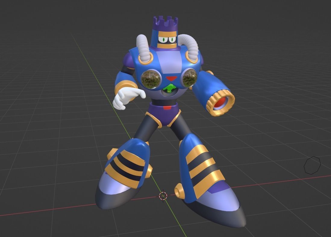 Burstman - Megaman 3D model_4