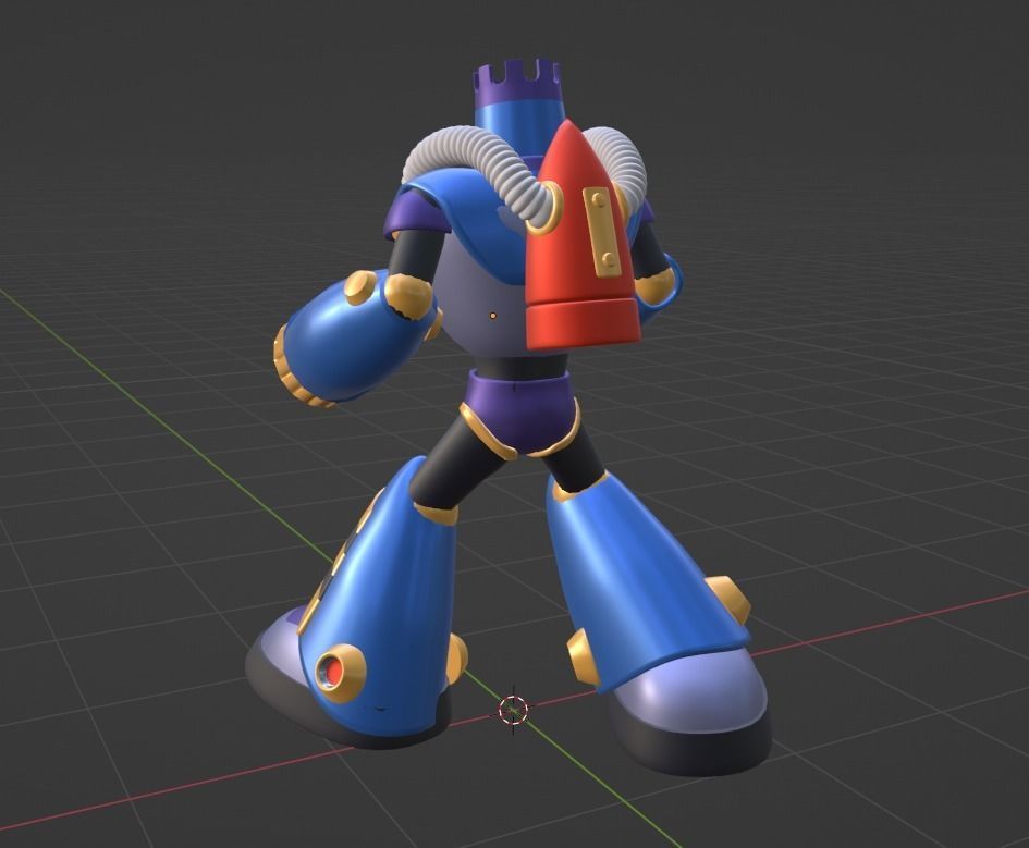 Burstman - Megaman 3D model_6