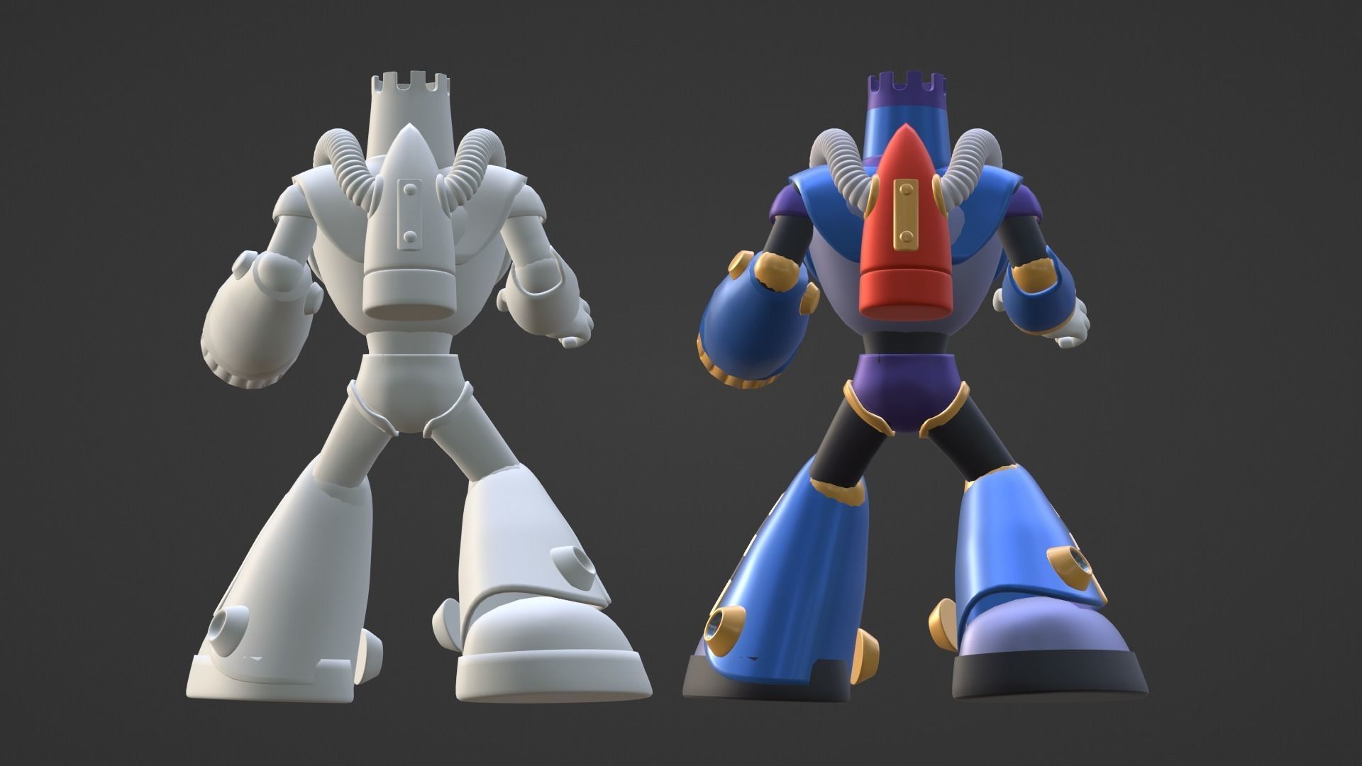 Burstman - Megaman 3D model_17