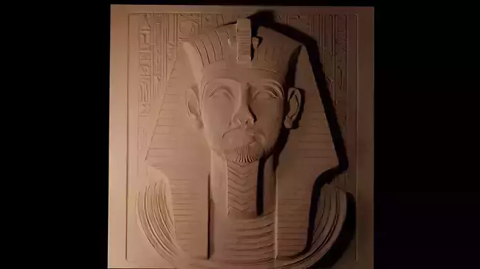Imhotep CNC 3d Print High Relief Sand Casting