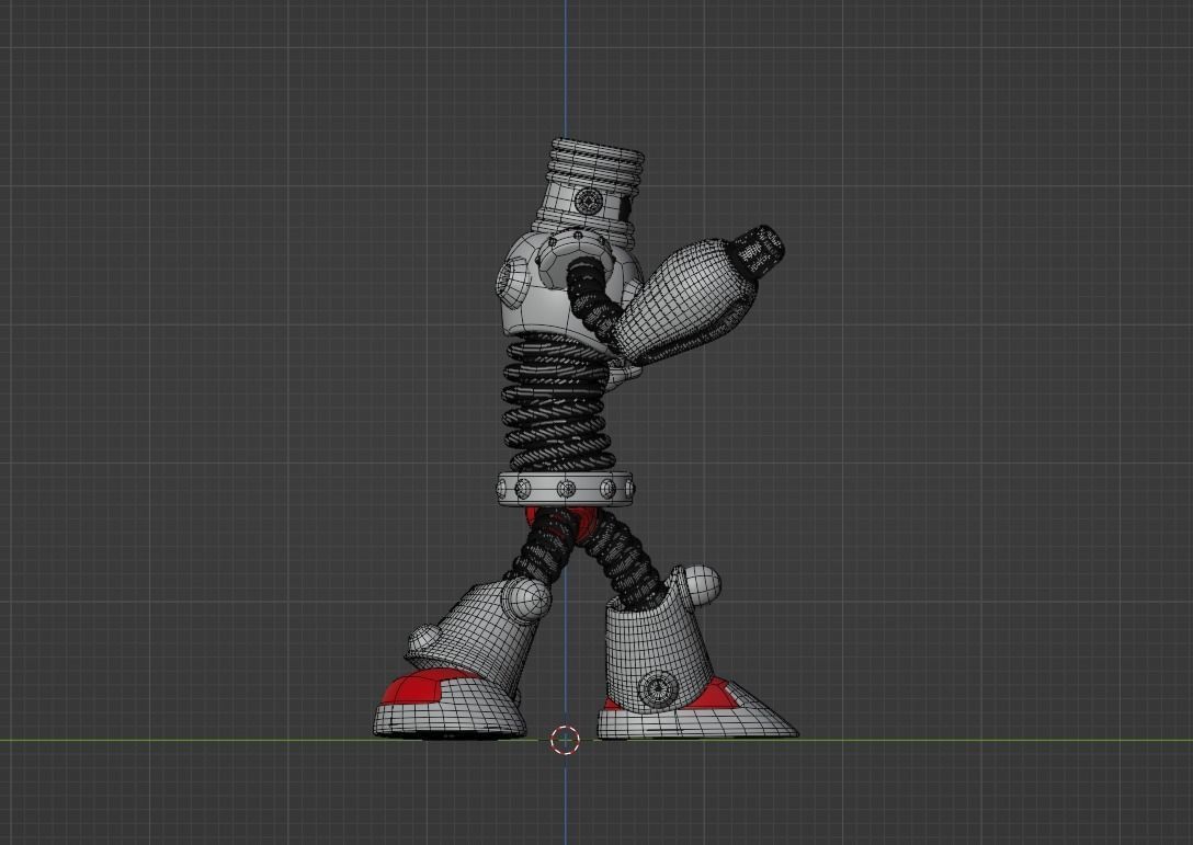 Springman - Megaman 3D model_12