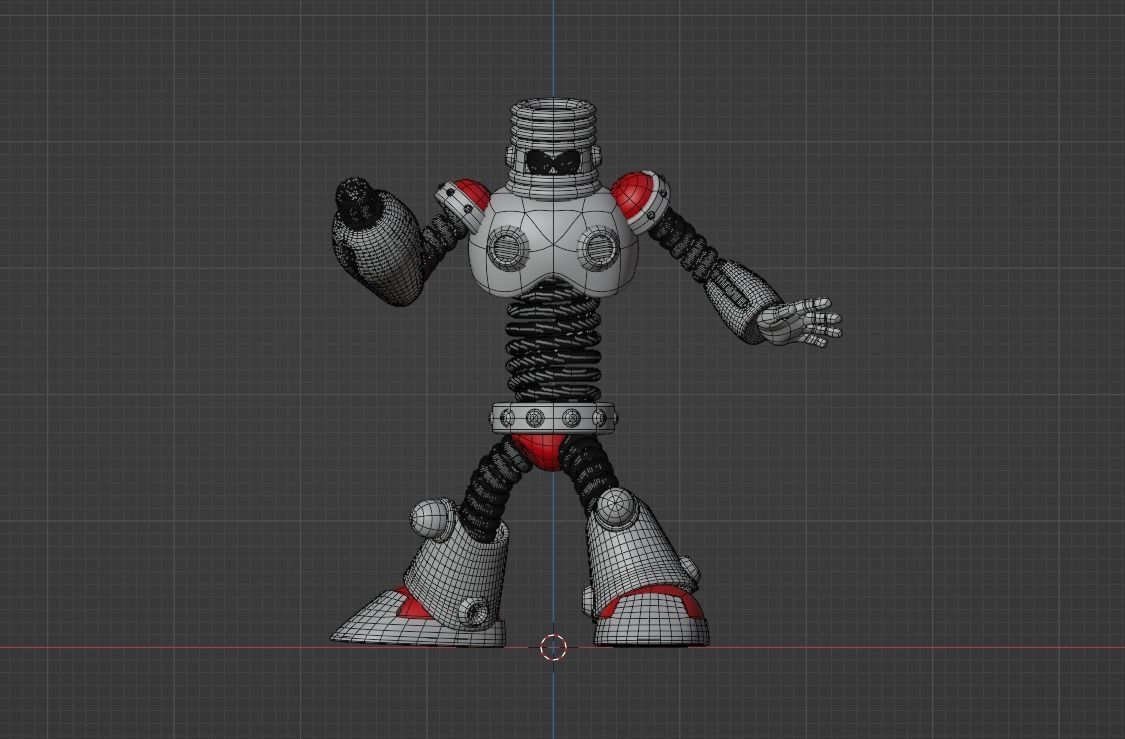 Springman - Megaman 3D model_9